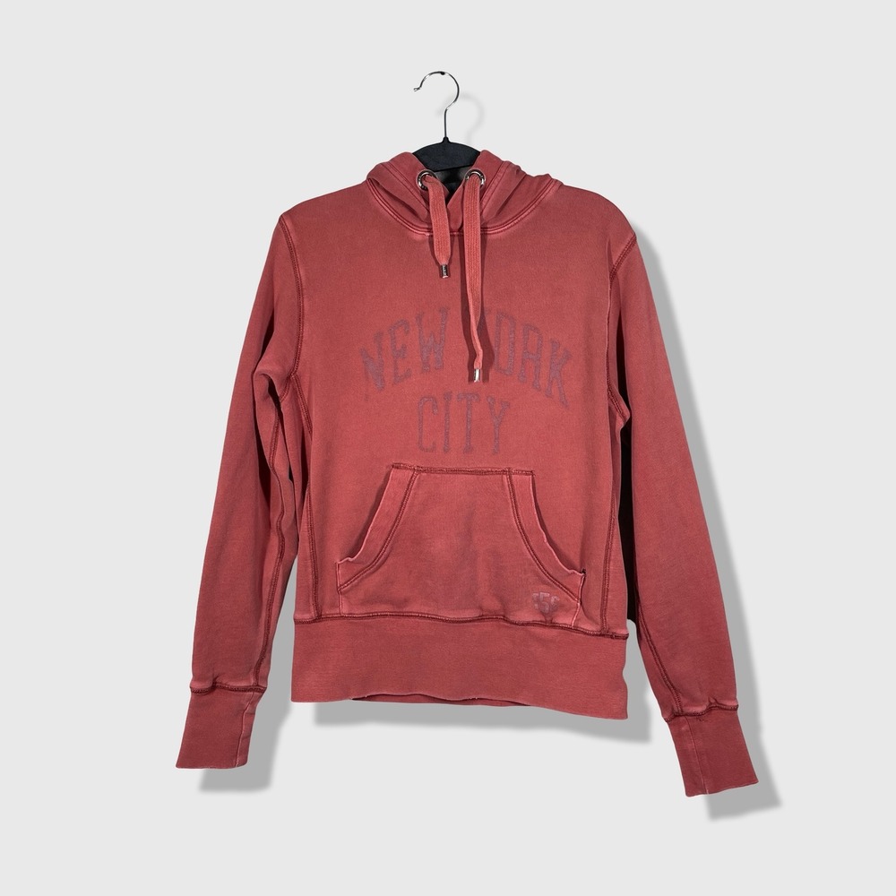 Triple Five Soul New York City Hoodie Women Small Red Collegiate Streetwear